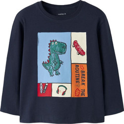 Name It Παιδικό T-Shirt Μακρυμάνικο Navy Μπλε 13259104