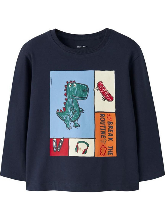 Name It Παιδικό T-Shirt Μακρυμάνικο Navy Μπλε 13259104