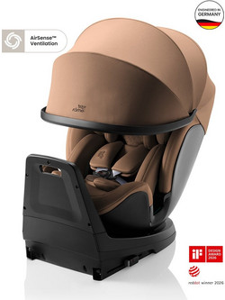 Britax Romer Swivel Grow Max Air Κάθισμα Αυτοκινήτου i-Size 0-25kg ISOfix Warm Caramel