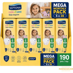 Septona Calm N' Care Monthly Pack Πάνες No6 13-20kg 190τμχ