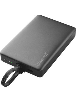 Intenso MC10000 Magsafe Power Bank 10000mAh 20W με Ενσωματωμένο Καλώδιο USB-C Power Delivery Black