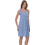 PNN Nightwear Jessica Νυχτικό Εγκυμοσύνης & Θηλασμού Βαμβακερό Καλοκαιρινό Μπλε 0261-0505-2