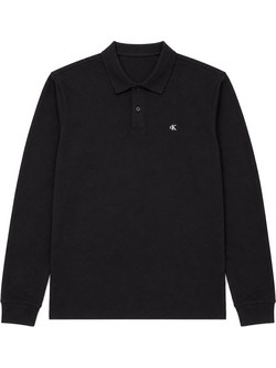 Calvin Klein Ανδρική Μπλούζα Polo Μακρυμάνικη Μαύρη LV04RH263G-UB1