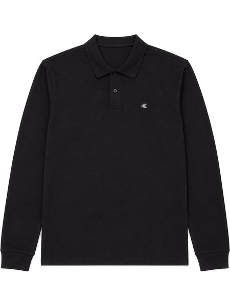 Calvin Klein Ανδρική Μπλούζα Polo Μακρυμάνικη Μαύρη LV04RH263G-UB1