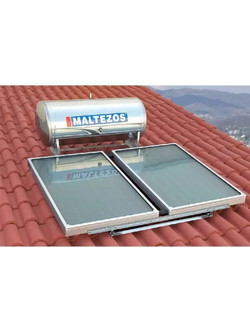 Maltezos H R SAC Ηλιακός Θερμοσίφωνας 200lt 3m² Inox Τριπλής Ενέργειας