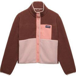 Superdry Γυναικεία Ζακέτα Fleece Μακριά με Κουμπιά Σοκολατί W5012074A-2TP