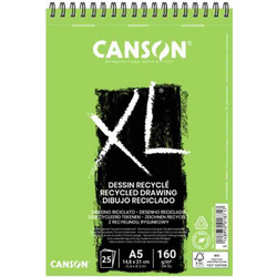 Canson XL Recycle Μπλοκ Σχεδίου A5 160gr/m² 25 Φύλλα