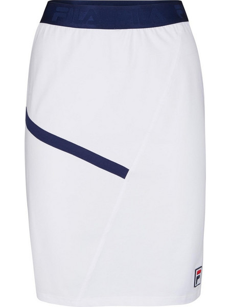 Fila Μίνι Φούστα Υφασμάτινη Ψηλόμεση Λευκή FAW0158-10001