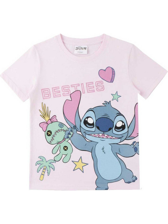 Cerda Lilo & Stitch Παιδικό T-Shirt Κοντομάνικο Ροζ 2900003120