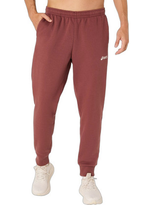 ASICS Ανδρικό Παντελόνι Φόρμας Fleece με Λάστιχο Μπορντό 2031F329-600