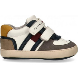 Tommy Hilfiger Βρεφικά Sneakers Αγκαλιάς Μπεζ Καφέ T0B9-35211-1755-Y913