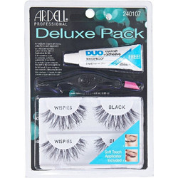 Ardell Deluxe Wispies Kit Βλεφαρίδες Ενιαίες Σετ με Κόλλα C25144