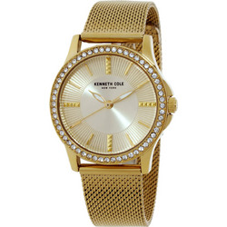 Kenneth Cole Γυναικείο Ρολόι με Χρυσό Μεταλλικό Μπρασελέ KCWLG2176803