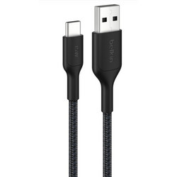 Belkin CAB022HQ2MBK Braided USB-A to USB-C 2m Black