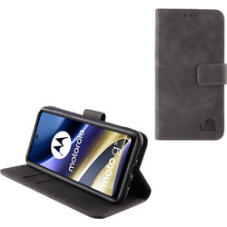 Lime Essential Wallet Θήκη Γκρι (Moto G51)