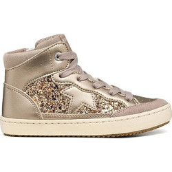 Geox Kalispera Παιδικά Sneakers Μποτάκια Χρυσά J664GB0NFEWC6028