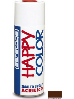 Saratoga Happy Acrylic Σπρέι Καφέ Nut Brown RAL8011 Μεταλλιζέ 400ml