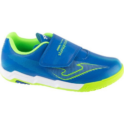Joma Super Copa Jr 2604 IN SCJW2604INV Παιδικά Ποδοσφαιρικά Παπούτσια Σάλας Μπλε Lime