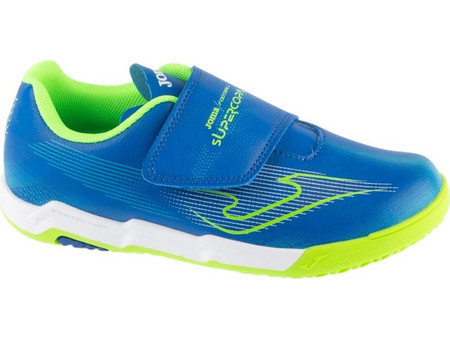 Joma Super Copa Jr 2604 IN SCJW2604INV Παιδικά Ποδοσφαιρικά Παπούτσια Σάλας Μπλε Lime