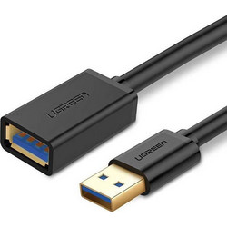 Ugreen US312/10373 Καλώδιο USB-A Male 3.0 to USB-A Female 2m Black