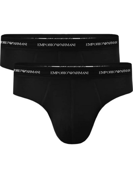 Emporio Armani Ανδρικά Σλιπ Μαύρα 2Pack EM000251AF14990-MC005