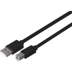 Unitek Y-C420GBK Καλώδιο USB-A Male 2.0 to USB-B Male 3m Black