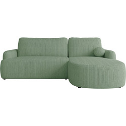 PoliHome Loridu Γωνιακός Καναπές Δεξιά Γωνία Πράσινο Mint 250x174x90cm 163135929