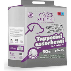 Safety Pet Quickdry Carbon Επιδαπέδιες Πάνες Σκύλου με Ενεργό Άνθρακα 60x60cm 50τμχ