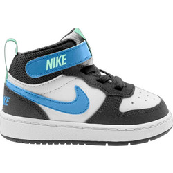 Nike Court Borough Παιδικά Sneakers Μποτάκια Μαύρα Γαλάζια CD7784-136
