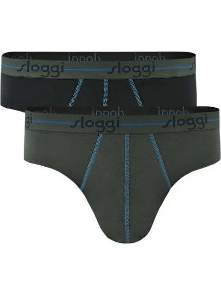 Sloggi Ανδρικά Σλιπ Βαμβακερά 2Pack 10050546-M003