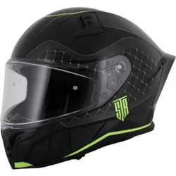 Str Jax Black Grey Yellow Κράνος Μηχανής Full Face 1400gr