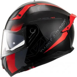 Nzi Go Rider Stream Duo Vertice Black Red Κράνος Μηχανής Full Face 1500gr