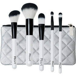 Pearl Shaving Σετ Πινέλα Μακιγιάζ με Θήκη 5τμχ