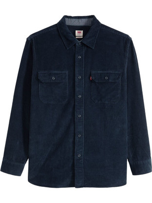Levi's Ανδρικό Πουκάμισο Βαμβακερό Μακρυμάνικο Κανονική Γραμμή Overshirt Navy Μπλε 19587-0419