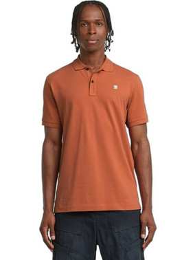 G-Star RAW Dunda Overdyed Slim Ανδρική Μπλούζα Polo Κόκκινη D11595-D756-H034