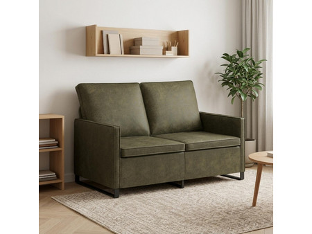 vidaXL Διθέσιος Καναπές Χακί 130x81x82cm 42040994