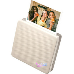 Fuji instax Link WIDE 2 Έγχρωμος Φορητός Εκτυπωτής Φωτογραφιών LED με Mobile Print Beige