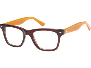 Sunoptic AM78G Σκελετός Γυαλιών Οράσεως Κοκάλινος Καφέ Πορτοκαλί