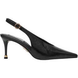 Steve Madden Γόβες Slingback Δερμάτινες με Τακούνι Στιλέτο Μαύρες SM11005669