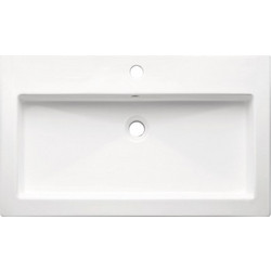 Ravenna Adal Ένθετος Νιπτήρας Μπάνιου Πορσελάνης 76x46x14cm Λευκός 019396