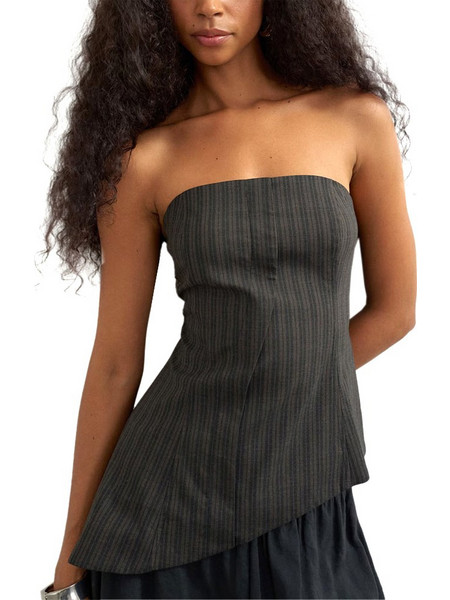 Topshop Γυναικείο Καλοκαιρινό Top Σοκολατί 31001377