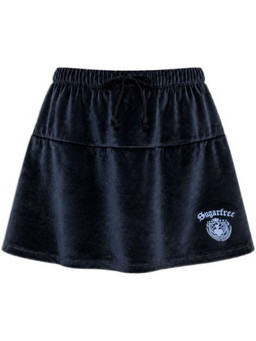 Sugarfree Μίνι Φούστα Βελουτέ Ψηλόμεση Navy Μπλε 26834082