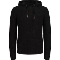 Jack & Jones Ανδρικό Φούτερ με Κουκούλα Μαύρο 12265758