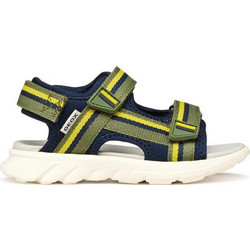 Geox Παιδικά Πέδιλα για Αγόρι Ανατομικά Navy Μπλε Lime J55F1C01511C0938