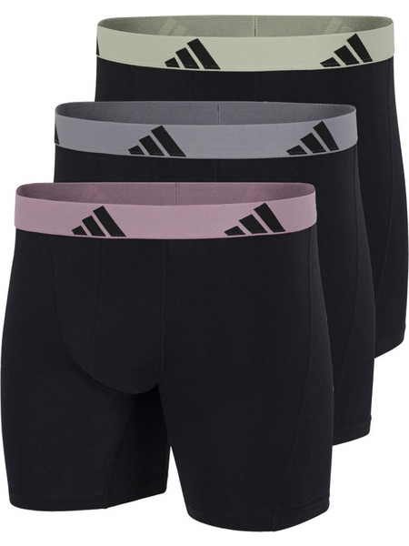 Adidas Active Flex Ανδρικά Μποξεράκια Σετ 3Pack Μαύρα KM2706-921