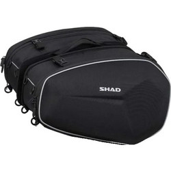Shad SH48 Σετ Σαμάρια Μηχανής 2x48lt Μαύρα