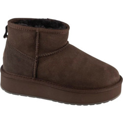 Emu Australia Stinger Γυναικεία Μποτάκια Suede Σοκολατί με Γούνα W13296-CHOC
