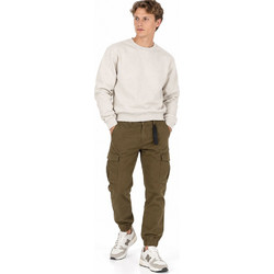 Rebase Ανδρικό Παντελόνι Cargo Joggers Ελαστικό Slim Εφαρμογή Καφέ RCCP-4110-KA