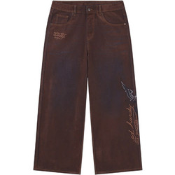 Ed Hardy Γυναικείο Τζιν Παντελόνι Relaxed Εφαρμογή Καφέ ED6065