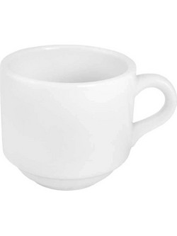Max Home Σετ Φλιτζάνια Cappuccino & Τσαγιού Πορσελάνης Λευκά 220ml 6τμχ PR009PS252